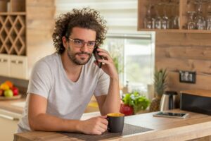 Man speaking on the phone